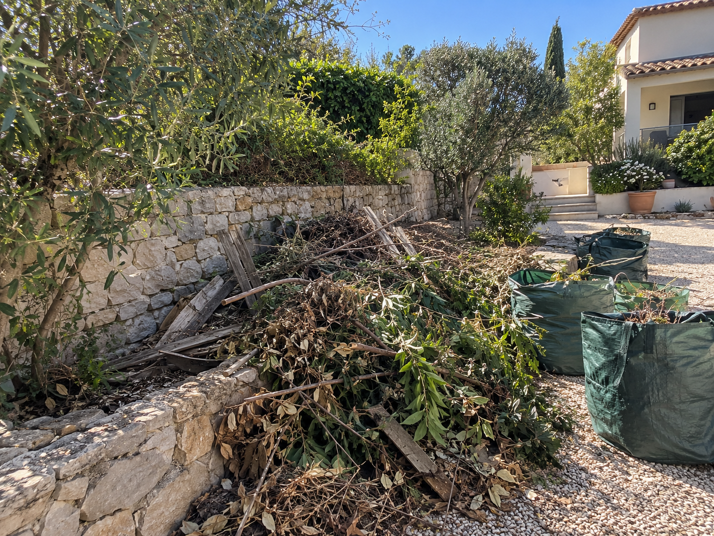 Déblaiement extérieur par Lumio Clean